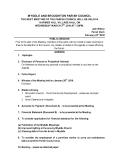 Agenda 03/03/2010